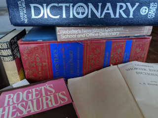 Pile of dictionaries