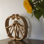 Woodcarving of couple