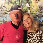 Two people dressed as animals