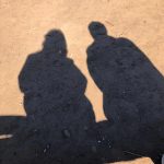 Shadows of two people
