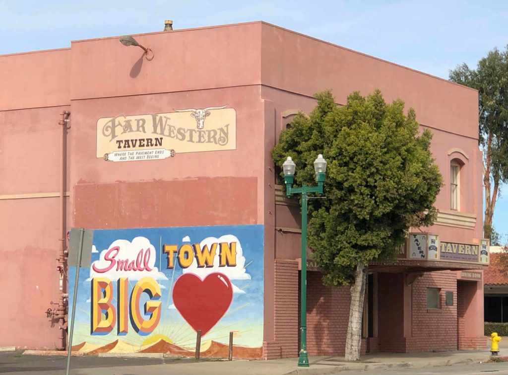 Street sign: Small town, big heart